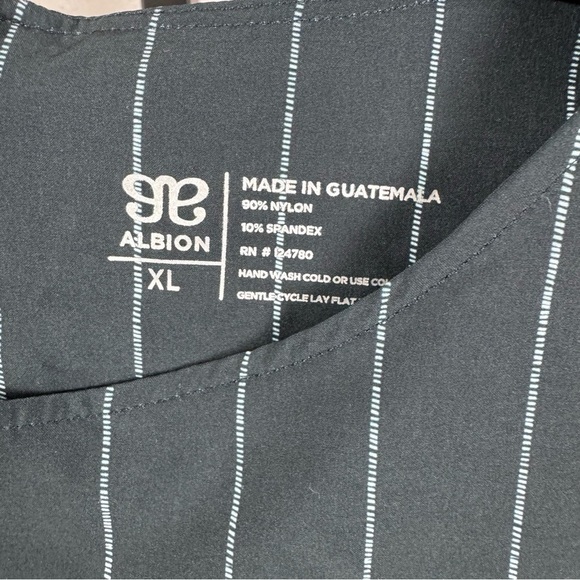 Albion Going Places Navy Pinstripes Dress Size XL - Picture 3 of 6